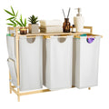 Premium Wäschesammler 150L mit 3 Fächern