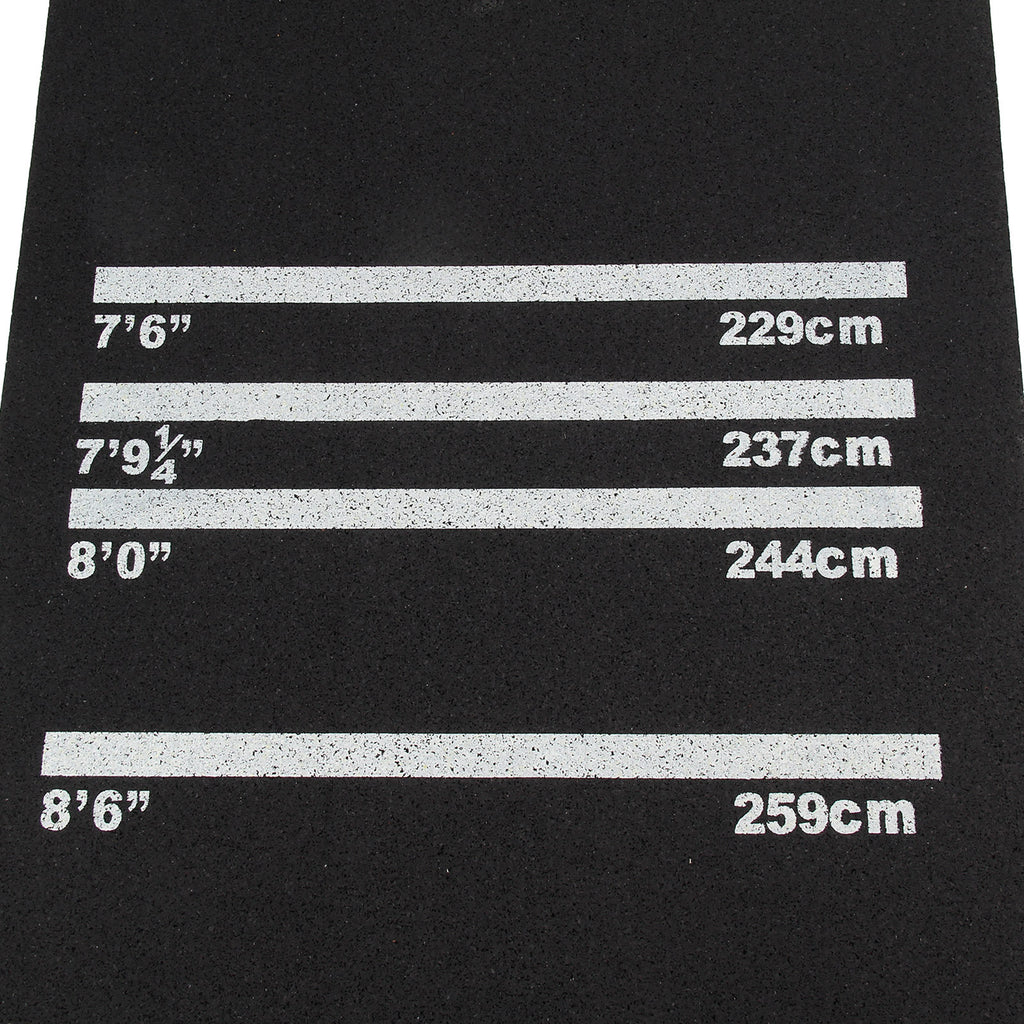 Profi-Dartmatte mit 4 Abwurflinien – Rutschfester Bodenschutz (300 x 62 cm)