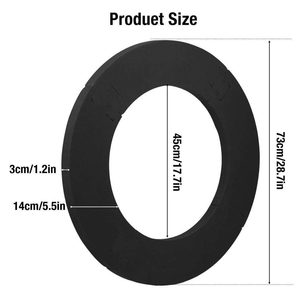 Premium Dartboard Surround – Professioneller PU-Auffangring für Wandschutz