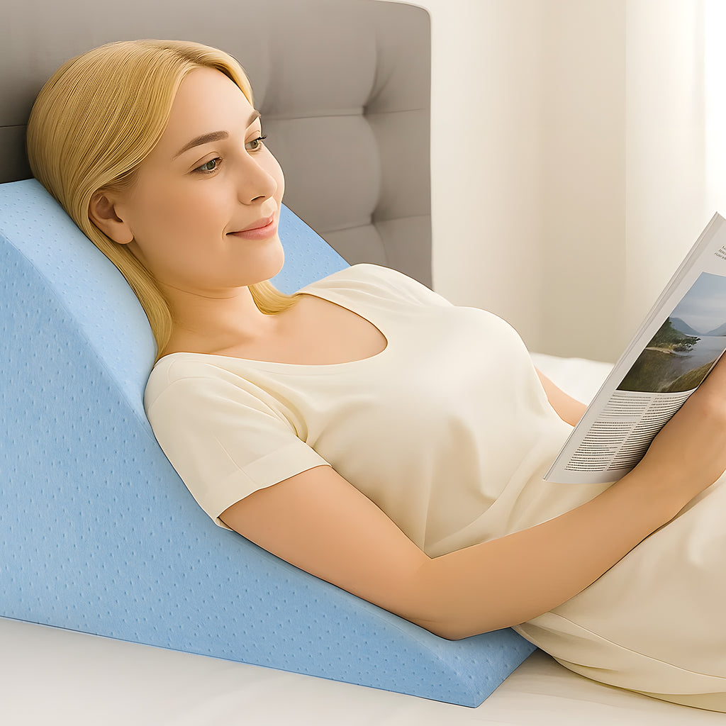 Ergonomisches Lesekissen & Keilkissen – Komfort-Rückenstütze für Bett & Sofa