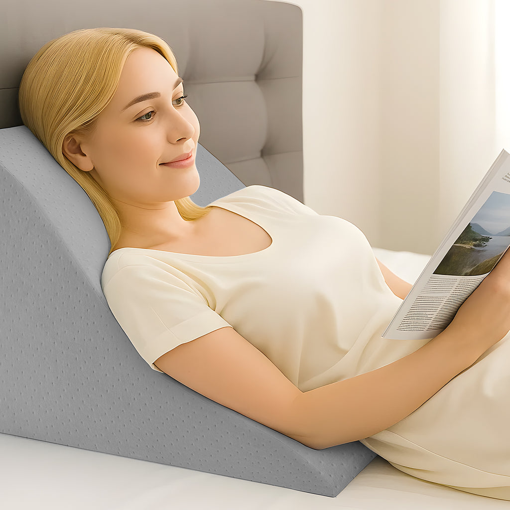 Ergonomisches Lesekissen & Keilkissen – Komfort-Rückenstütze für Bett & Sofa