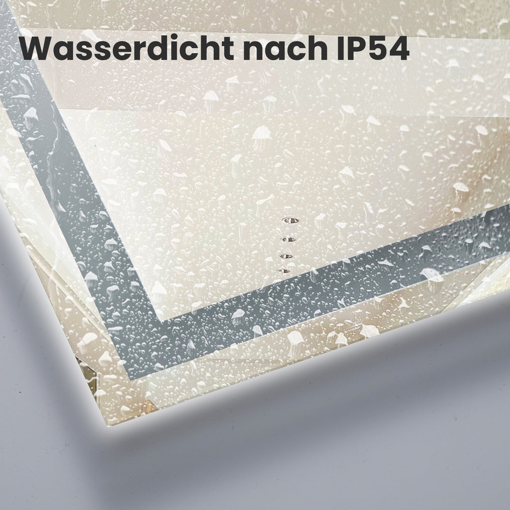 Eleganter LED-Badezimmerspiegel – 50x70 cm mit Touch-Sensor & 3 Lichtfarben
